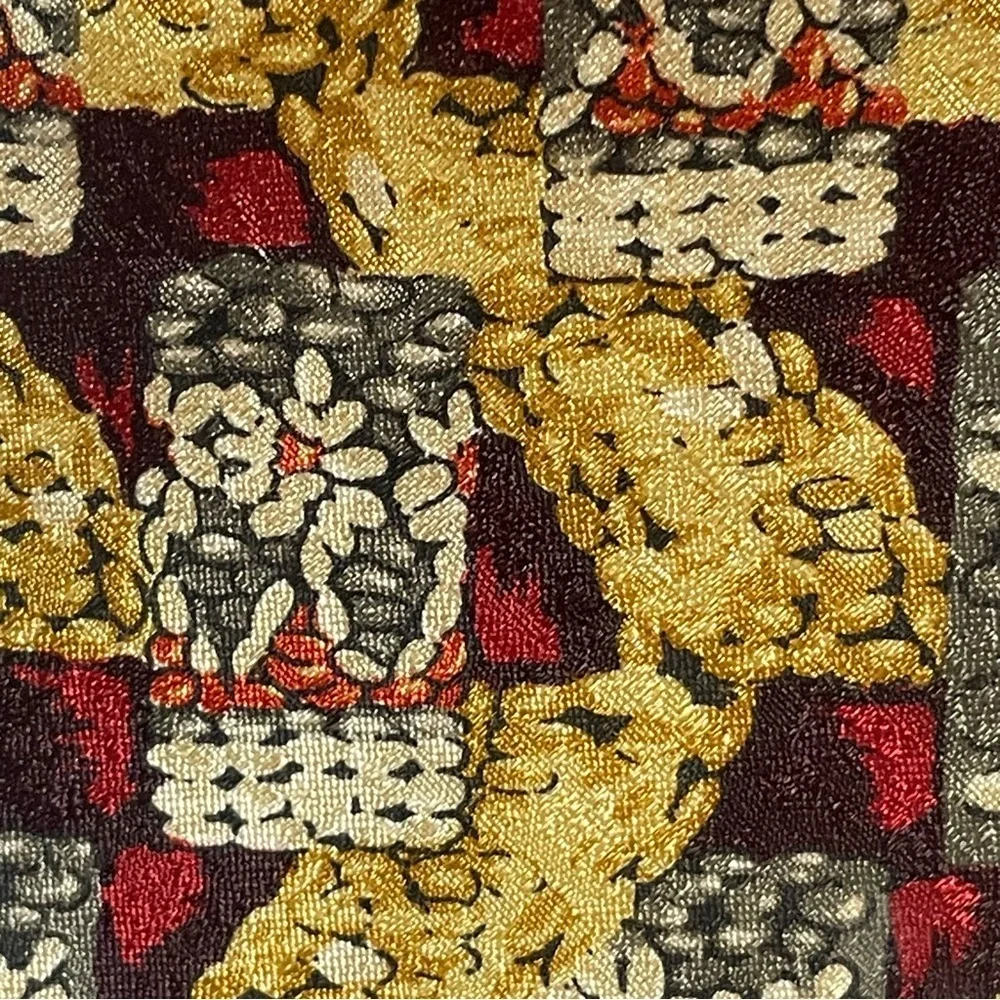 Ermenegildo Zegna Silk Daisy Geometric Luxury Professional Old Money Tie